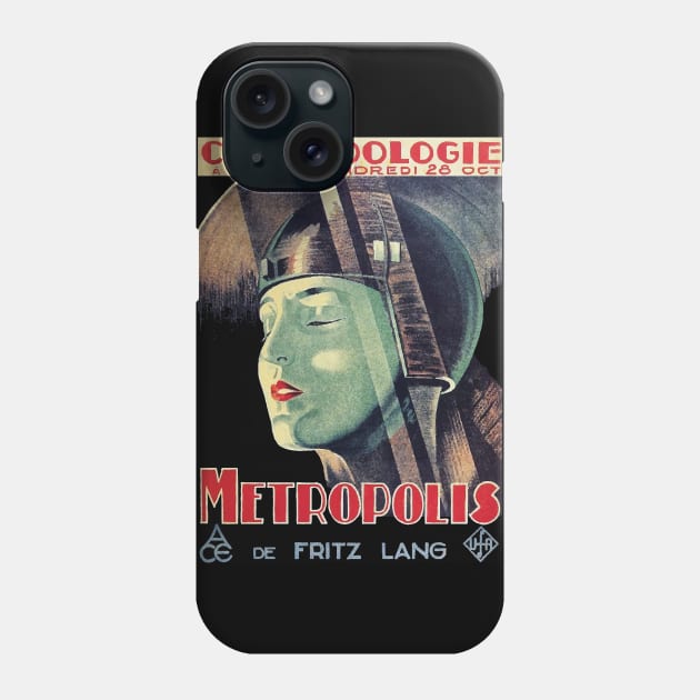 Metropolis, 1927 French Film Poster Phone Case by VintageArtwork