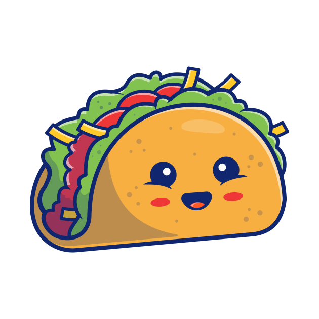 Cute Taco Cartoon by Catalyst Labs