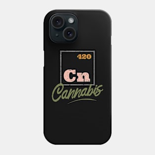 Funny 4/20 Cannabis Periodic Table of Elements Phone Case