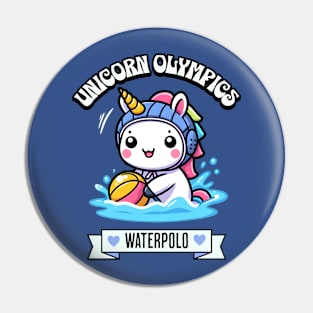 Water Polo Unicorn Olympics 🤽🏽‍♀️🦄 - Splash & Score Cuteness! Pin