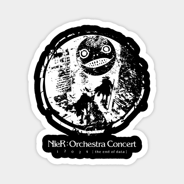 NieR Orchestra Concert design - Emil / Yoko Taro mask 2B & 9S Magnet by Asiadesign