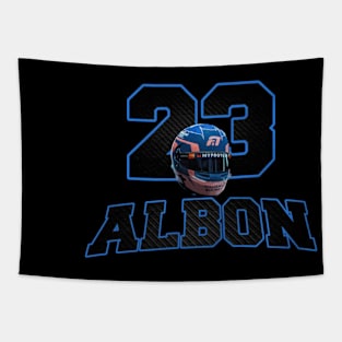 Alex Albon 23 Helmet Tapestry