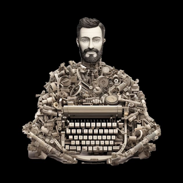 Typewriter man by Jason's Finery