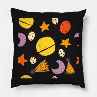 Colorful Planets Pillow