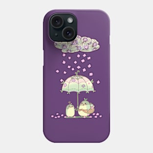 rain drops falling Phone Case