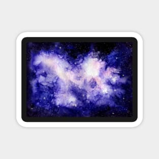 Watercolor Outer Space, Shine and Galaxy Magnet