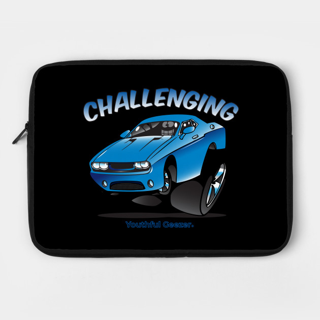 Challenging Cartoon Car Toon Dodge Challenger Laptop Case Teepublic