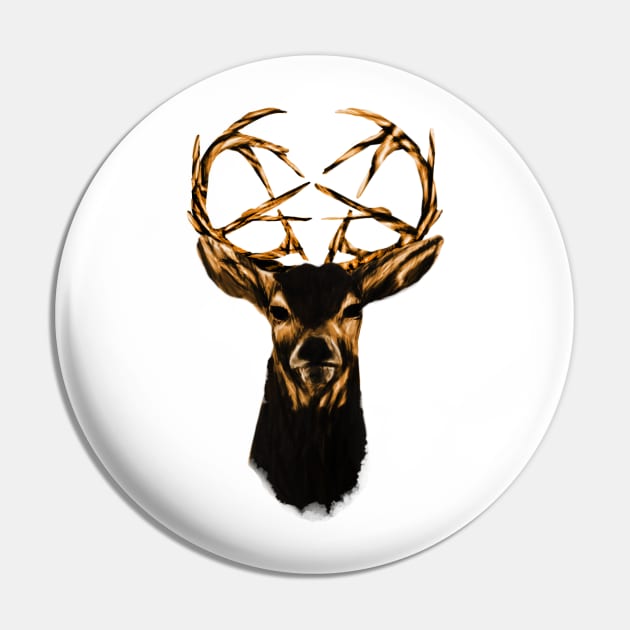 Hex-Deer (high contrast) Pin by D0om_co0kie