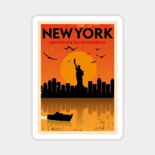 New York Retro Magnet