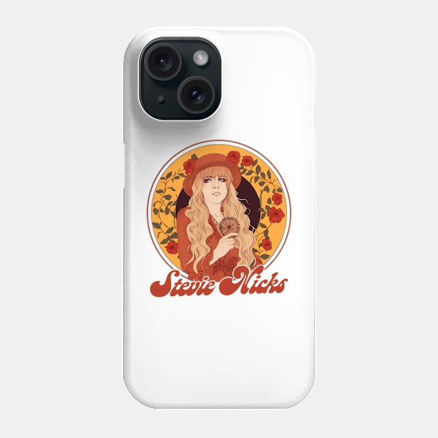 Stevie Nicks --- 70s Retro Fan Illustration Phone Case by DankFutura