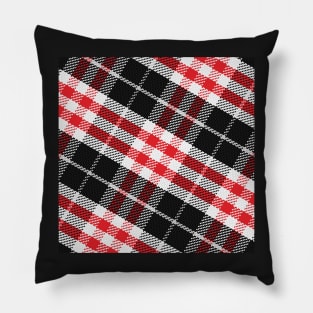 Copy of Scottish tartan Black Watch, black, red,green, yellow, blue Pillow