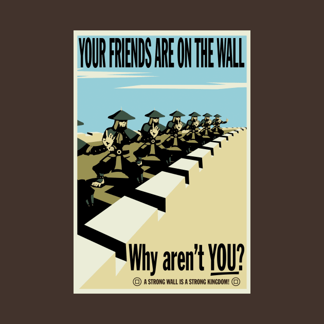 Your Friends Are On The Wall by crocktees