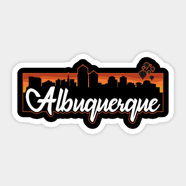 Vintage Albuquerque New Mexico Sunset Skyline T Shirt