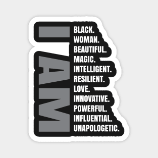 I Am | Black Woman Magnet