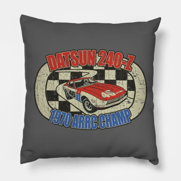 Datsun 240Z ARRC Champ 1970 Pillow by JCD666