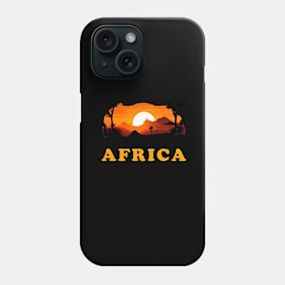 Africa Pride Sunset Savannah Continent Safari Souvenir Phone Case