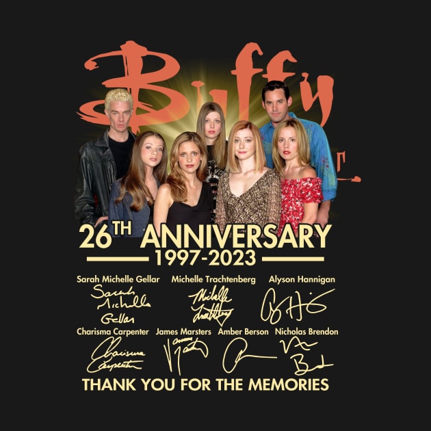 Buffy Movie The Vampire Slayer cast Signed 26th Anniversary 1997-2023 by Mendozab Angelob