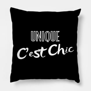 Unique C'est Chic cool design Pillow