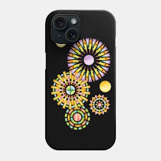 Rainbow Sunbursts Geometric Phone Case