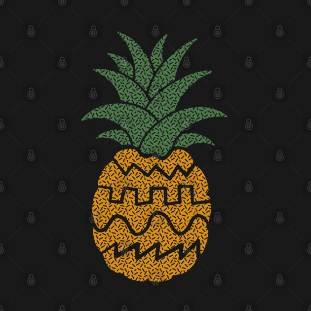 Funny Synthesizer Waveform Pineapple by Mewzeek_T