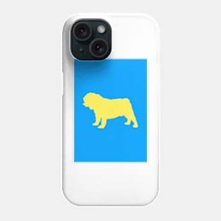 Bulldog Coloured Silhouette Phone Case