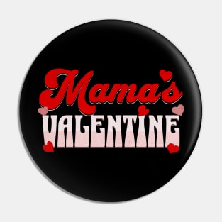 Mama's Valentine Family matching 2024 Valentines Day Pin