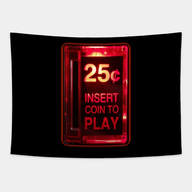 25¢ Coin Slot Tapestry by friskblomster