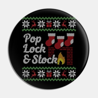 Ugly Christmas Sweater Pop Lock Stock Pin