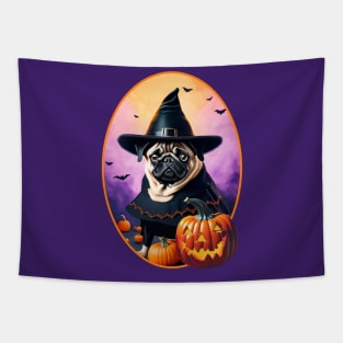 Halloween Pug Tapestry