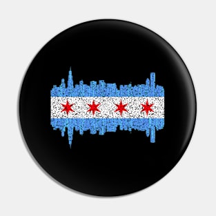 City Of Chicago - Chicago City Flag Pin