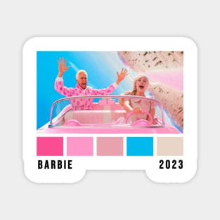 Barbie Movie 2023 Color Palette Magnet