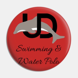 Black Logo Swimming & Water Polo Pin