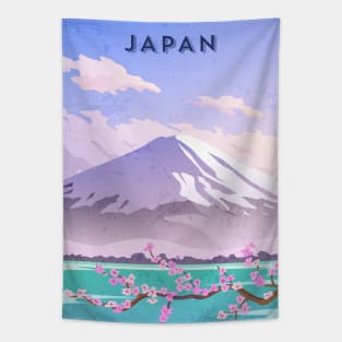 Japan. Retro travel poster Tapestry