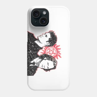 Sam and Dean graffiti fanart Phone Case