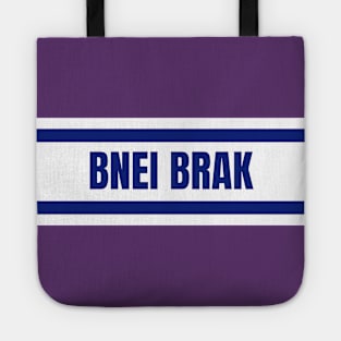 Bnei Brak City in Israel Flag Colors Tote