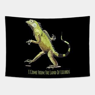 I Come From the Land Of Lizards Tapestry