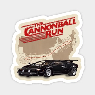 The Cannonball Run Magnet