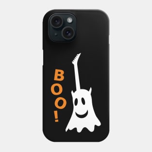 BOO! Ghost guitar (color print) Phone Case