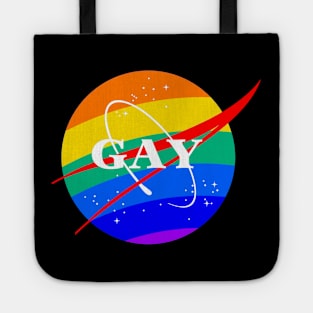 Gay NASA Logo Space Gay Geek Pride Tote