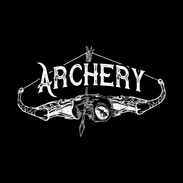 Archery Tattoo Art Bow by Foxxy Merch