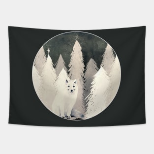 Arctic Wolf Sticker Tapestry