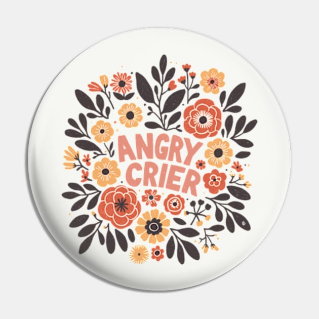 Angry Crier - orange, brown and red Pin by Itouchedabee