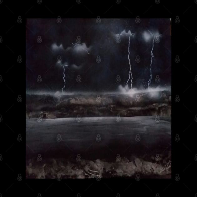 Striking lightning by Edwardtiptonart