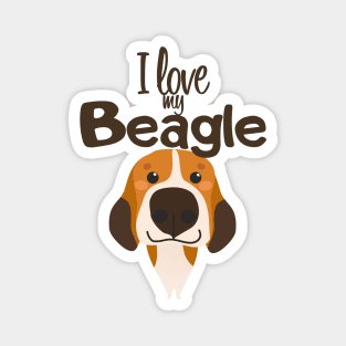 I love my Beagle! Magnet