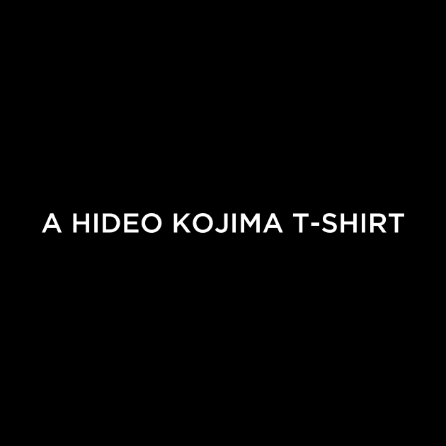 A HIDEO KOJIMA T-SHIRT by Kirkhardt Designs