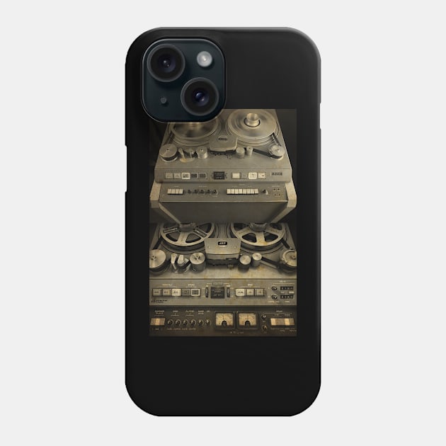 Retro Sound System Mixed Setup Audio HiFi Phone Case by susugantung99