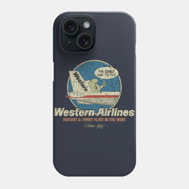 Western Airlines 1956 Phone Case by JCD666