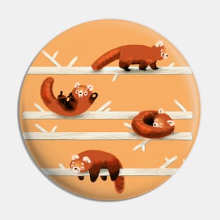 Cheeky Red Pandas Pin