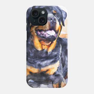 Rottweiler Watercolor - Gift For Dog Lovers Phone Case