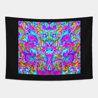 Pink Aesthetic Abstract Psychedelic Pattern 1 Tapestry